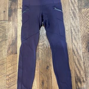 Lululemon size 6 leggings, plum